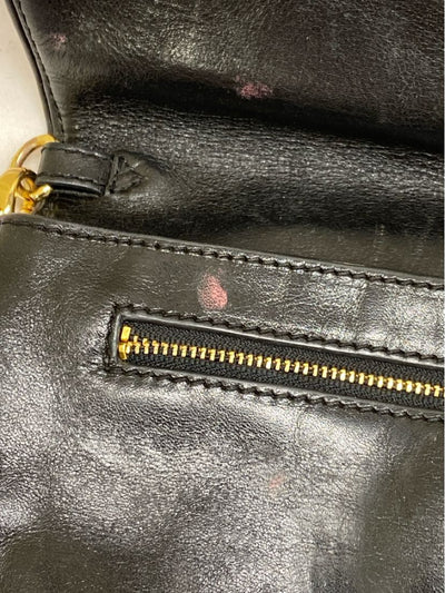 Tory Burch Black Leather Purse Bag AS IS - Stains