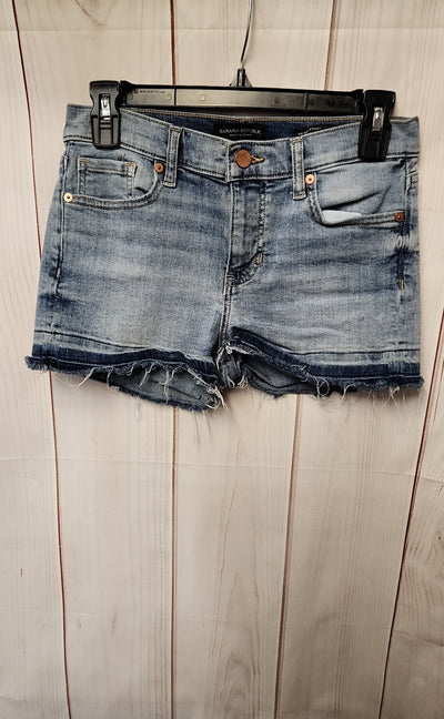 Banana Republic Women's Size 26 (1-2) Blue Shorts