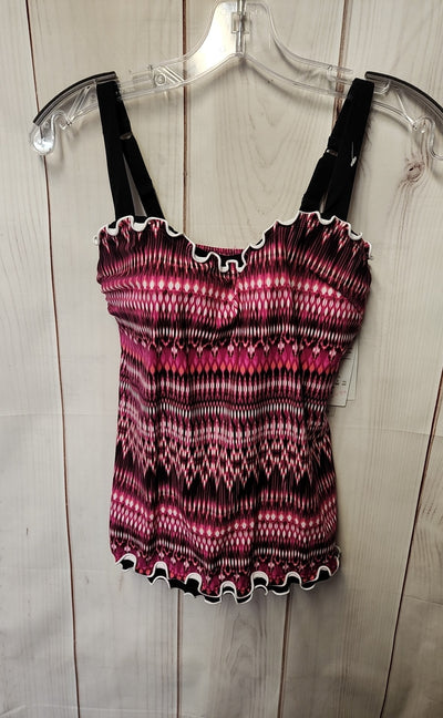 NWT Profile Women's Size 32E Pink Swim Top