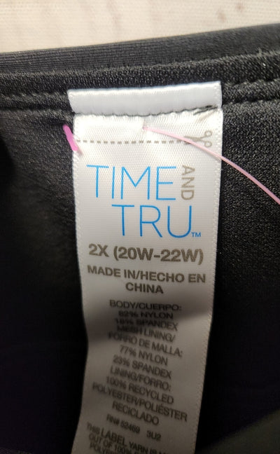 Time and Tru Women's Size 2X Black Swim Bottom