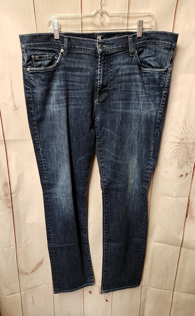 7 For All Mankind Men's Size 40 Blue Jeans Slimmy