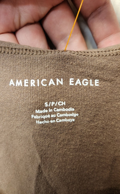 American Eagle Women's Size S Brown Sleeveless Top