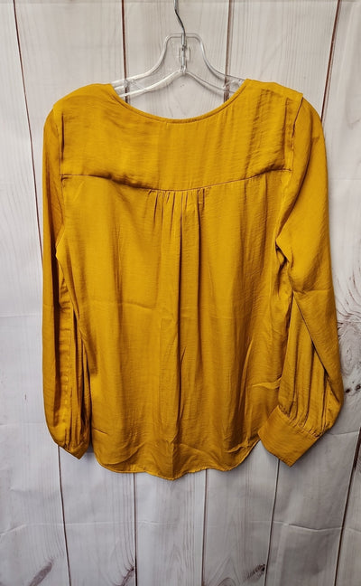 Maison d'Amelie Women's Size S Yellow Long Sleeve Top