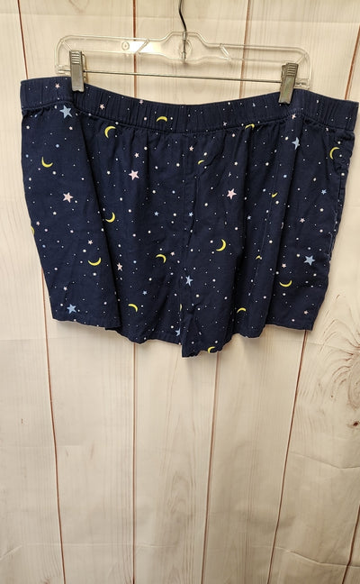 Joyspun Women's Size 2X Navy PJ Bottoms
