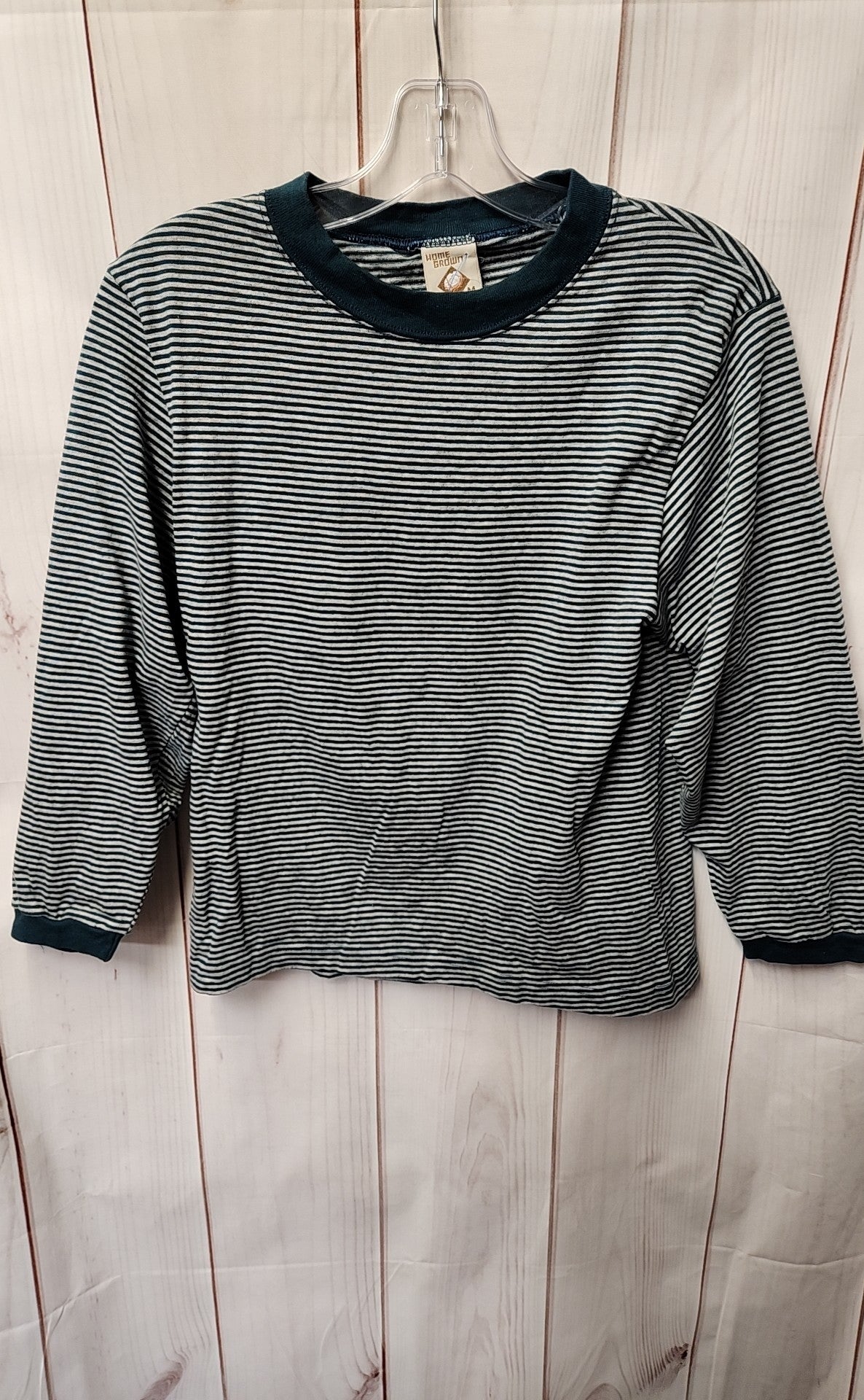 Home Grown Women's Size M Teal 3/4 Sleeve Top