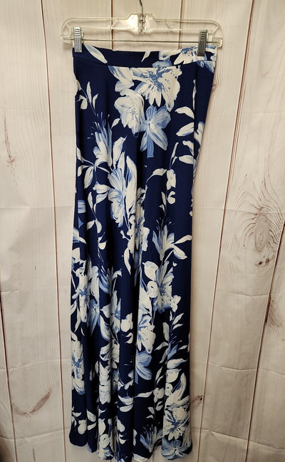 Lulus Women's Size S Blue Floral Skirt