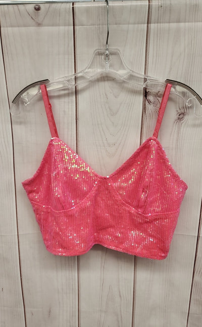 Women's Size XL Pink Sequined Sleeveless Top