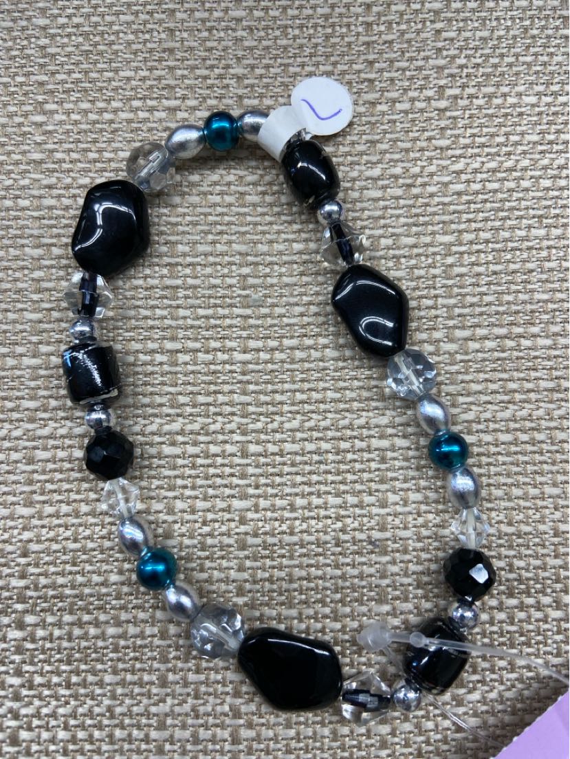 Black Beaded Bracelet