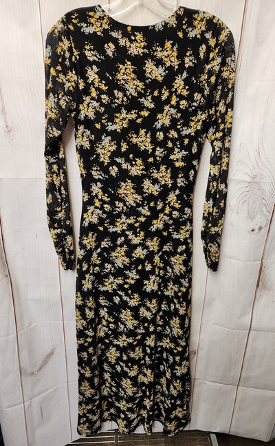 AFRM Women's Size S Black & yellow Floral Dress