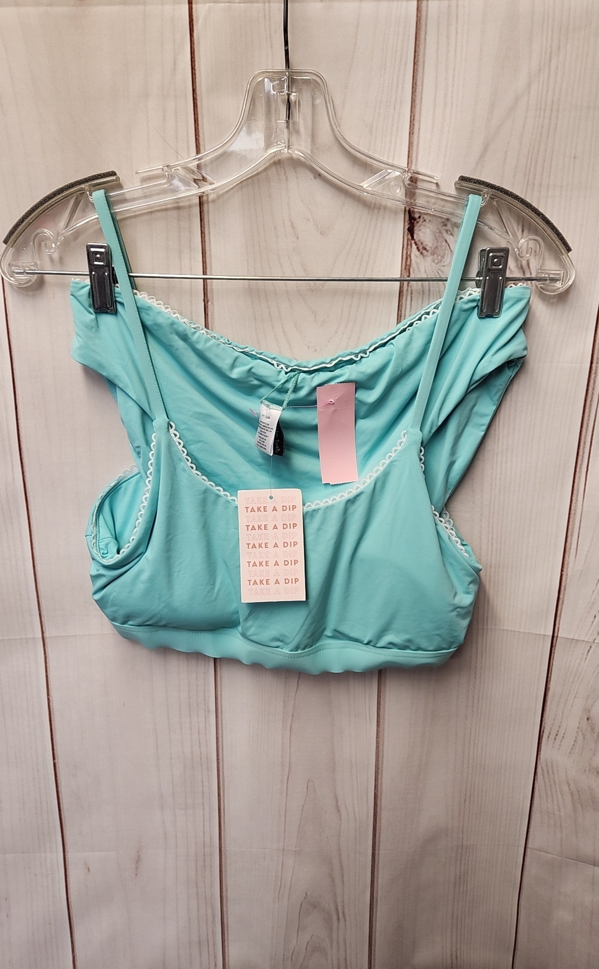 NWT Dippin Daisys Women's Size L Light Blue Bikini