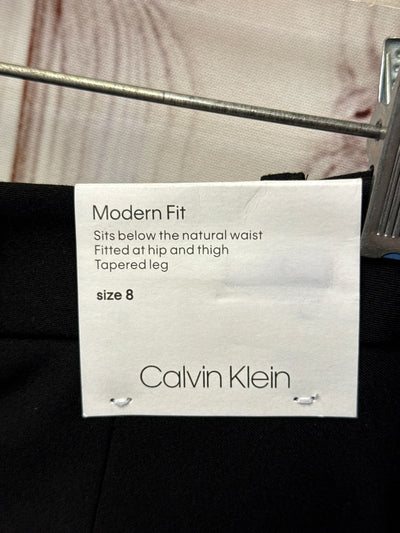 NWT Calvin Klein Women's Size 8 Black Pants Modern Fit