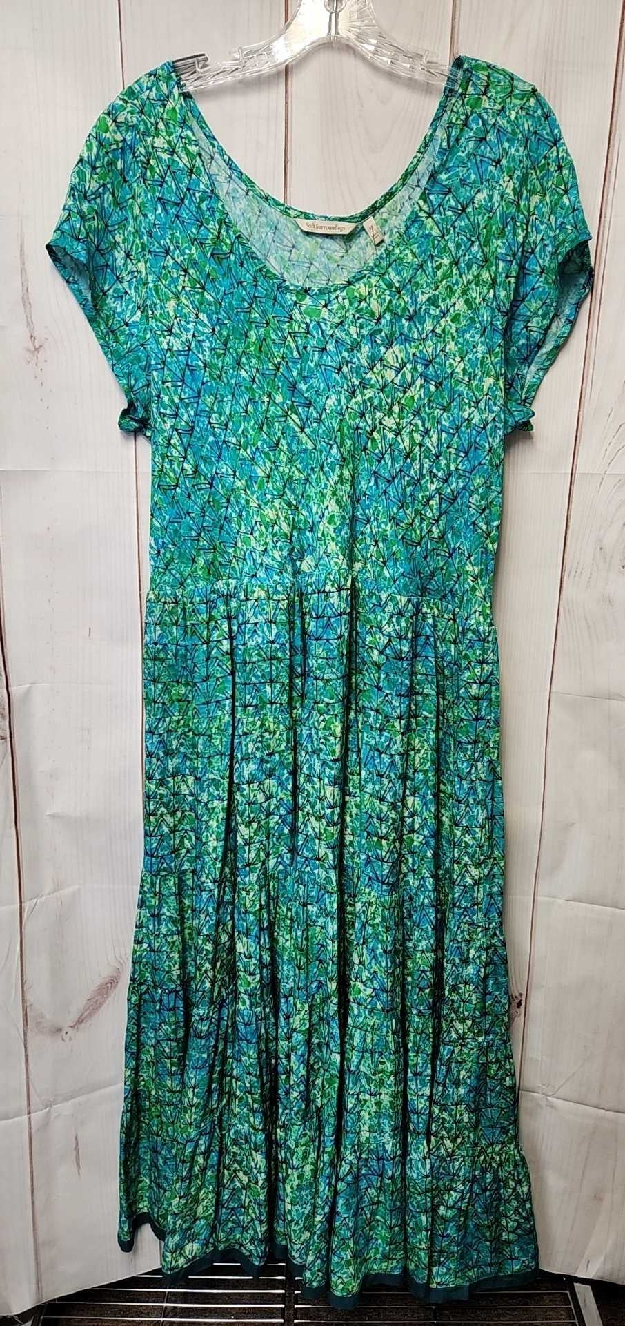 Soft Surroundings Women's Size 1X Green Dress