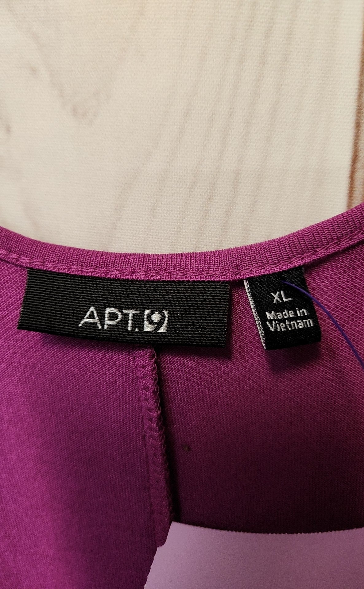Apt 9 Women's Size XL Purple Sequined Cold Shoulder Top