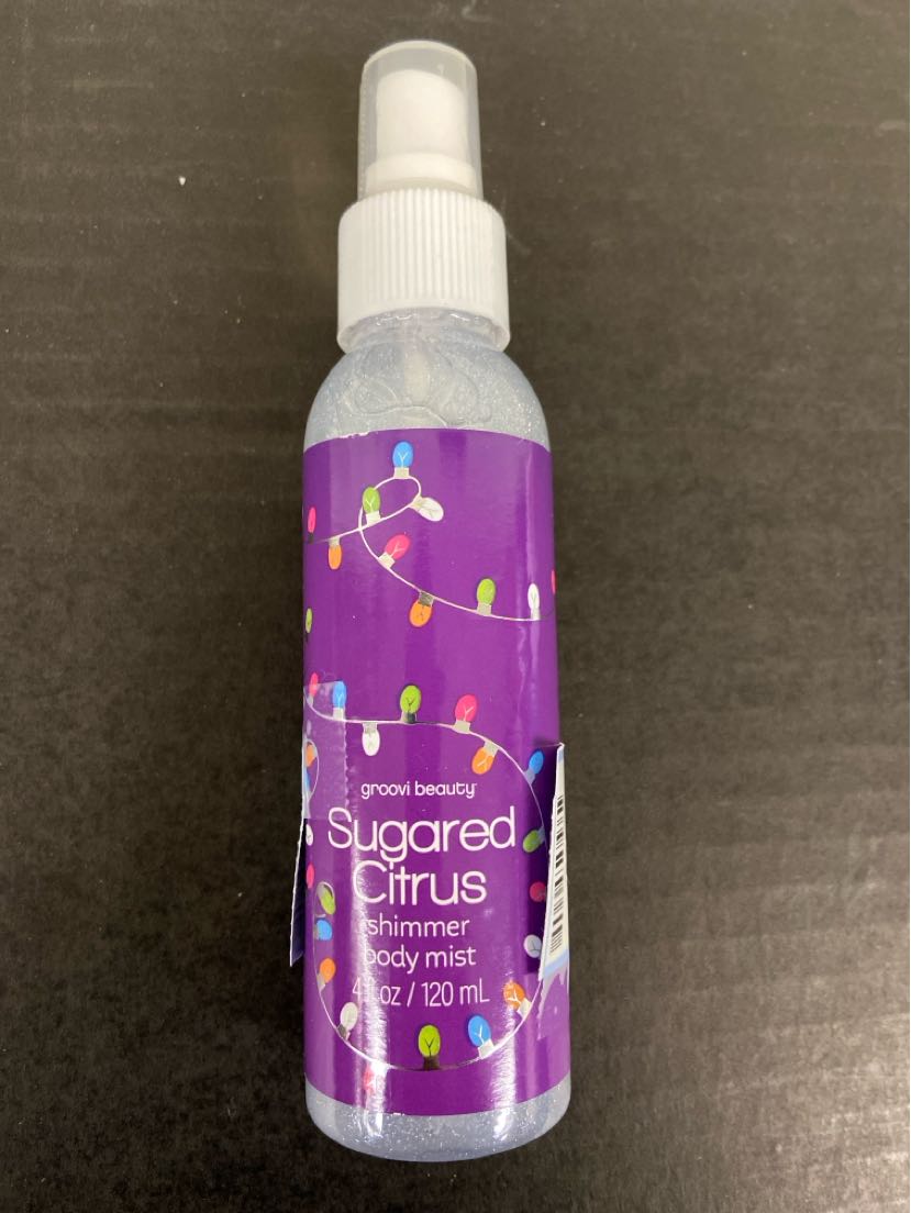 Groovi Beauty Sugared Citrus Shimmer Body Mist Cosmetic