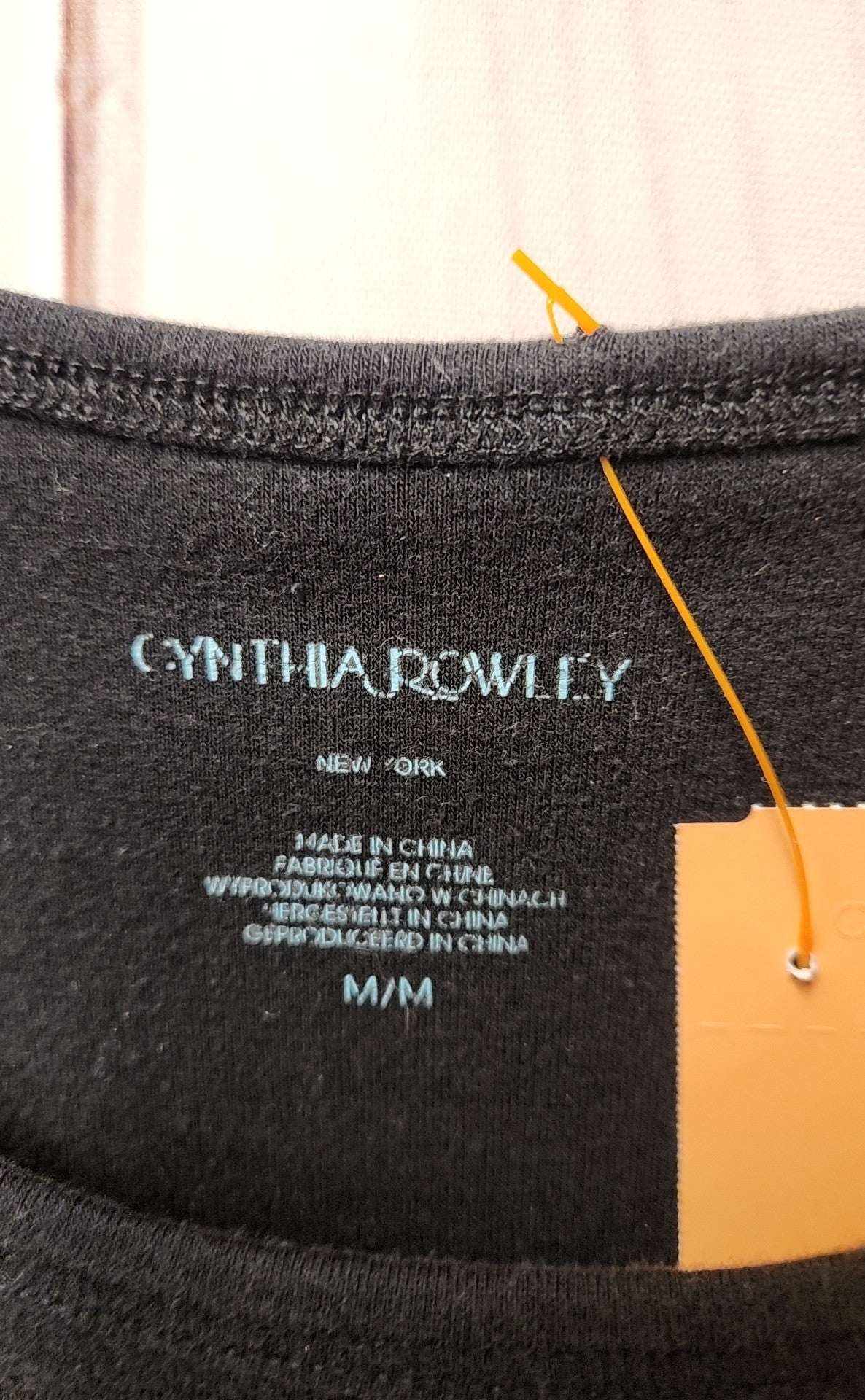 Cynthia Rowley Women's Size M Black Sleeveless Top