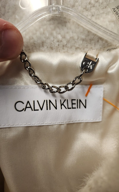 Calvin Klein Women's Size XS White Coat