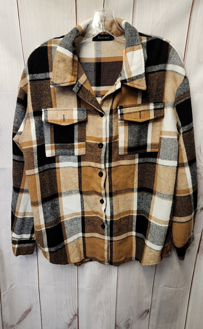 Automet Women's Size M Brown Long Sleeve Top