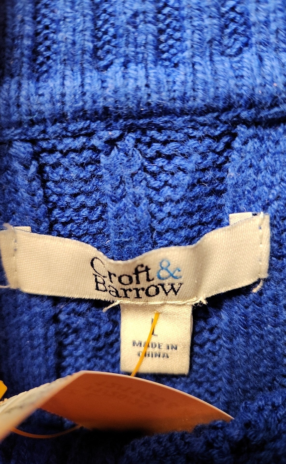 Croft & Barrow Women's Size L Blue Sweater