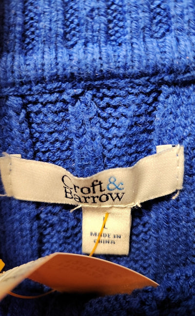 Croft & Barrow Women's Size L Blue Sweater