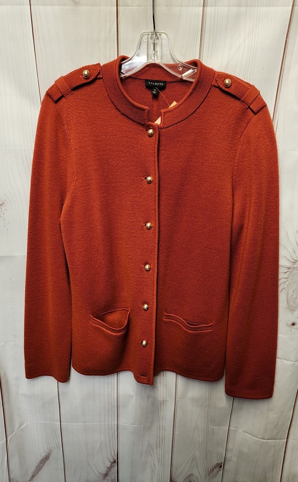 Talbots Women's Size M Red Cardigan