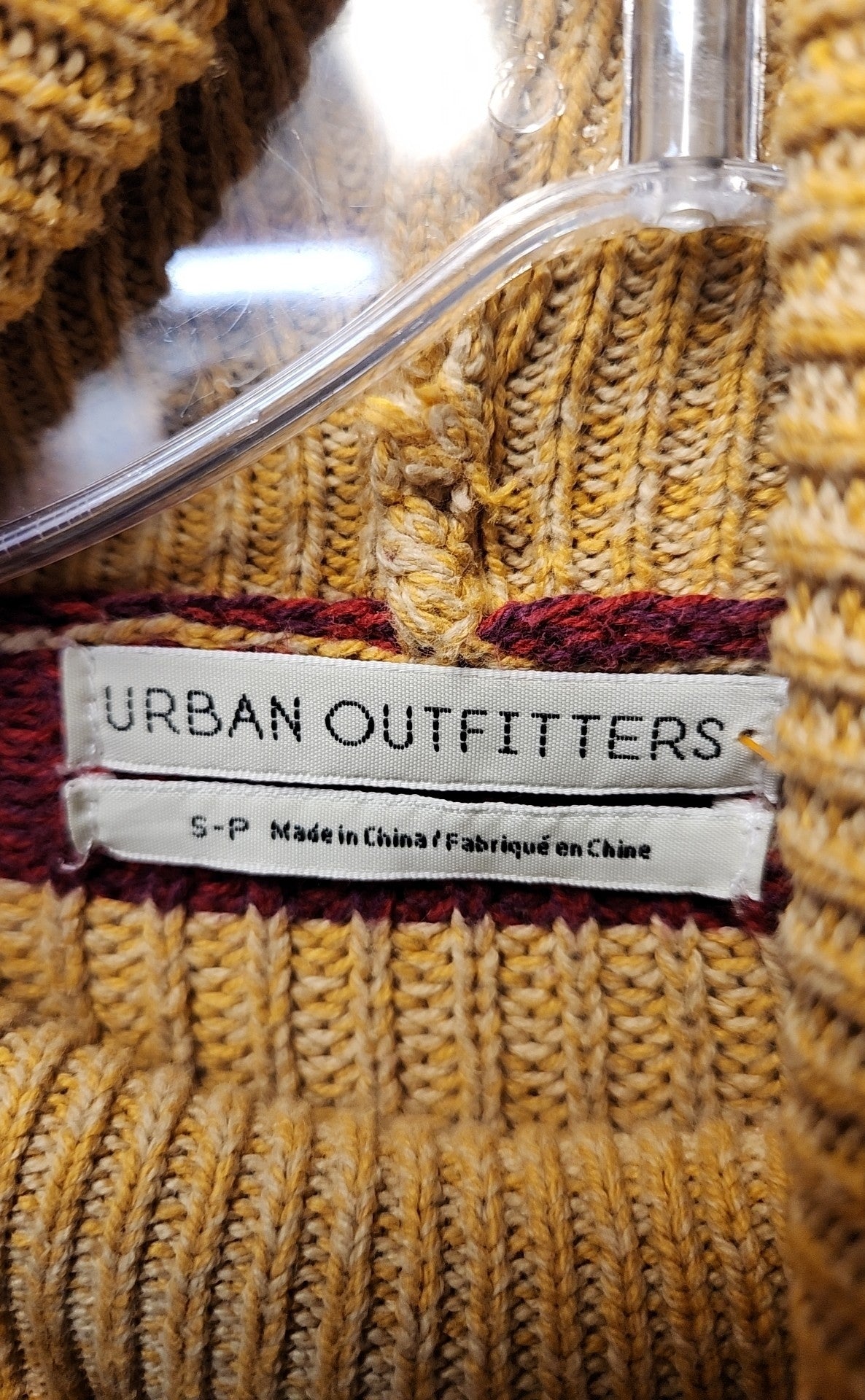 Urban Outfitters Women's Size S Red & Yellow Sweater