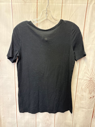 Lululemon Namaste In Vancouver Women's Size S Black Short Sleeve Top
