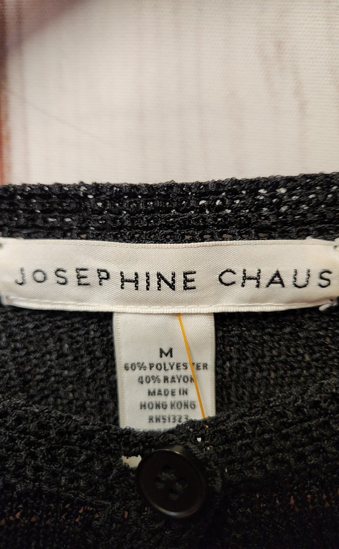 Josephine Chaus Women's Size M Black Cardigan