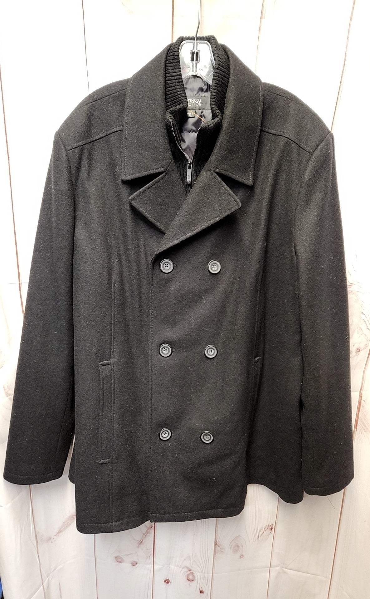 Reaction Kenneth Cole Men's Size XXL Black Wool Blend Jacket