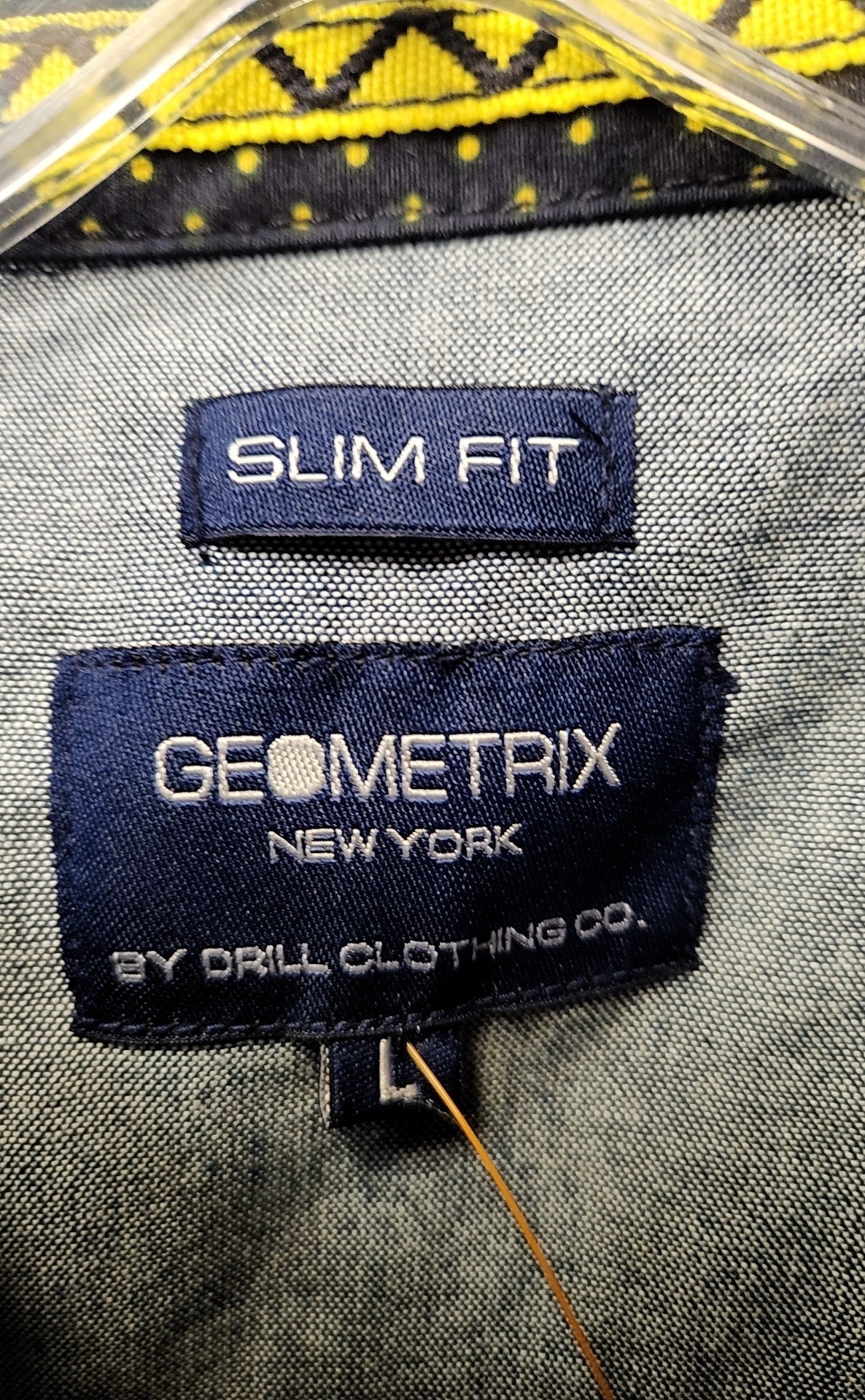 Geometrix Men's Size L Navy Shirt