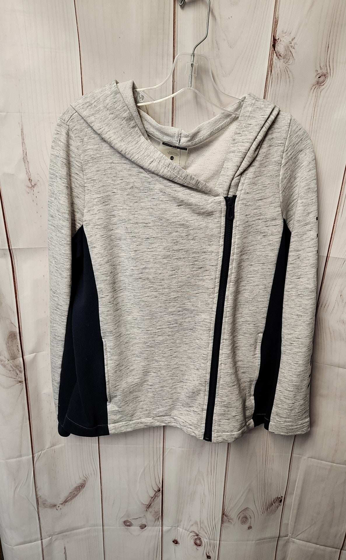 Tommy Hilfiger Women's Size L Gray Full Zip Hooded Sweatshirt