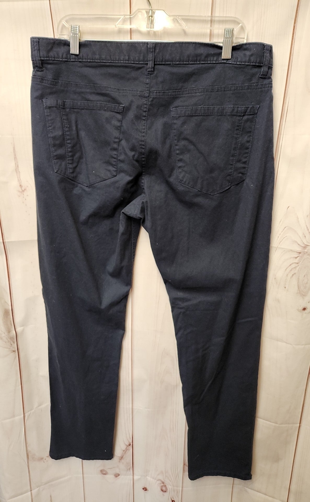 Perry Ellis Men's Size 36x32 Navy Pants Slim Fit Stretch