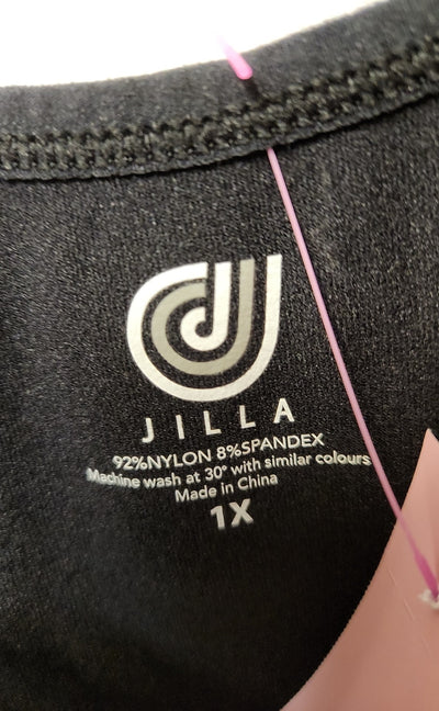 Jilla Women's Size 1X Black Sleeveless Top