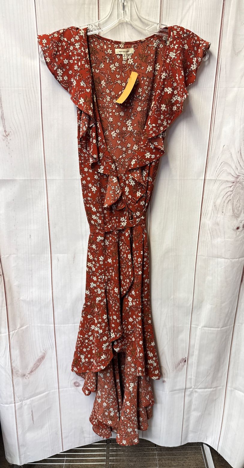 Max Studio Women's Size S Brown Floral Dress