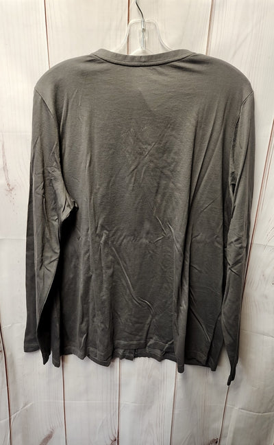 Lands End Women's Size XL Gray Long Sleeve Top