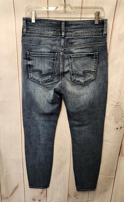 Silver Women's Size 29 (7-8) Blue Jeans Avery Skinny