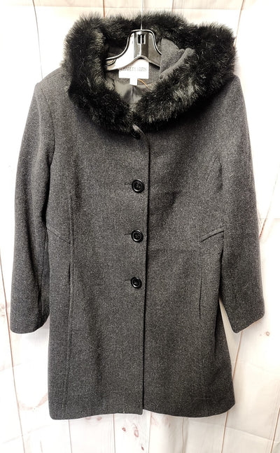 Charles Klein Women's Size 12 Gray Coat