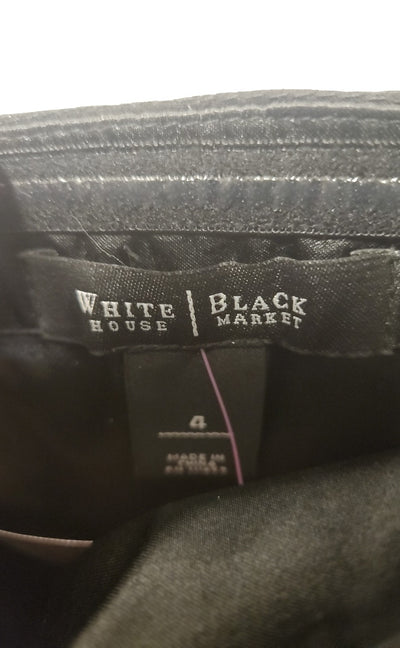 White House Black Market Women's Size 4 Black Dress