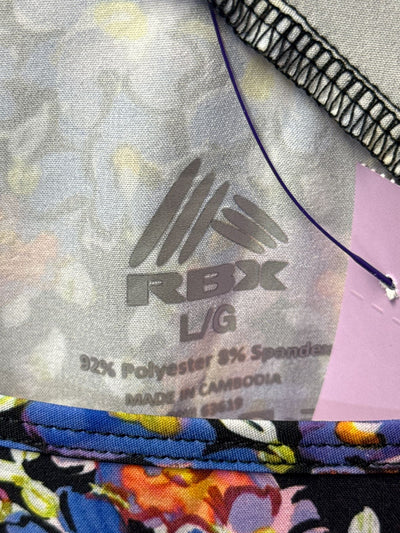 Rbx Women's Size L Purple Floral Dress