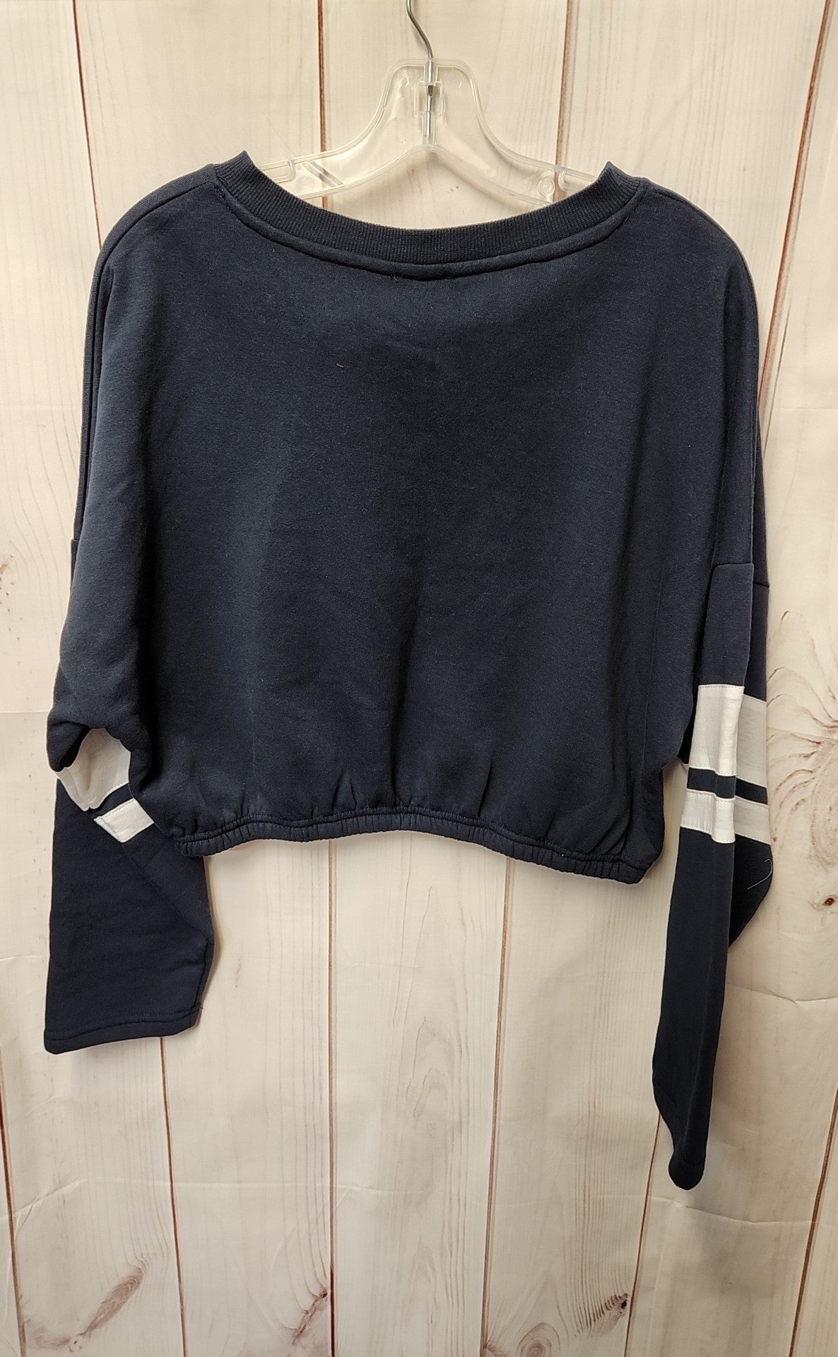 NWT Planet Heart Women's Size L Navy Long Sleeve Top