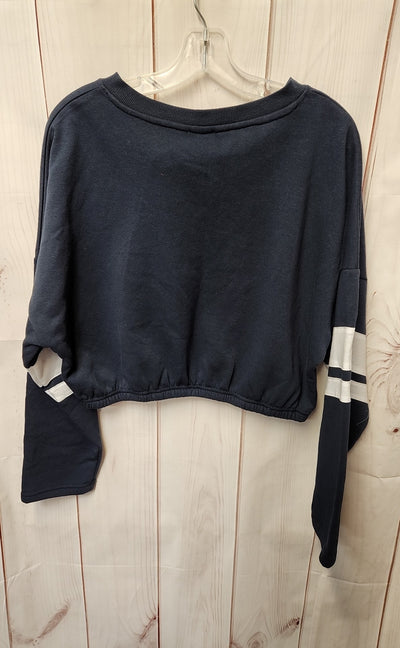 NWT Planet Heart Women's Size L Navy Long Sleeve Top