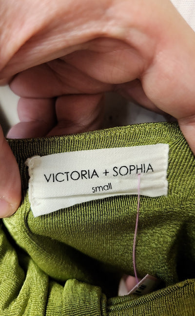 Victoria + Sophia Women's Size S Green Sleeveless Top