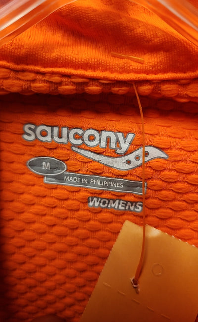 Saucony Women's Size M Orange Long Sleeve Top