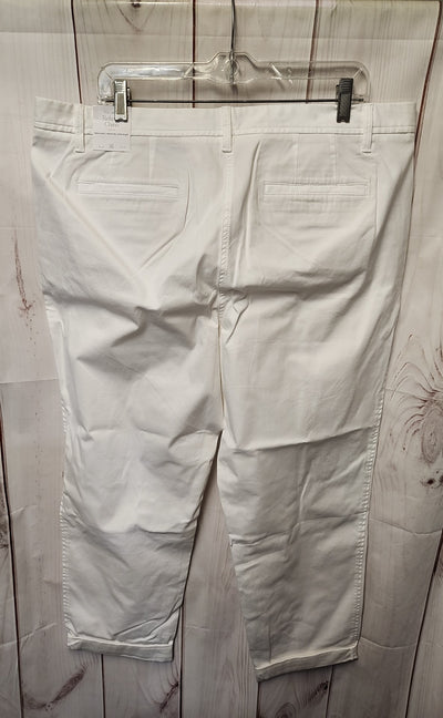 Talbots Women's Size 16 White Pants Relaxed Chino
