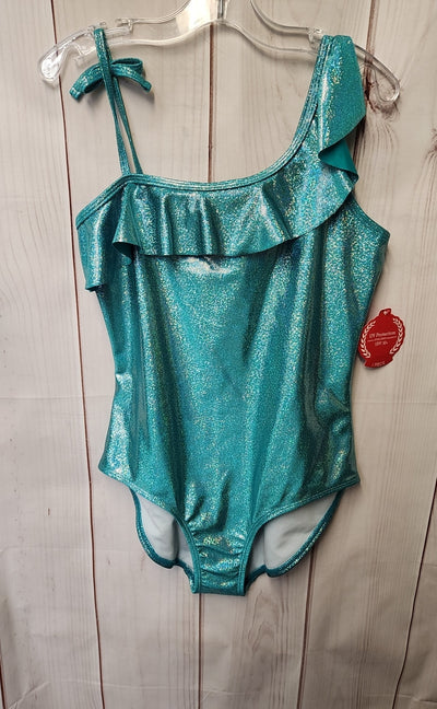 NWT So Girl's Size 16 Teal Swimsuit