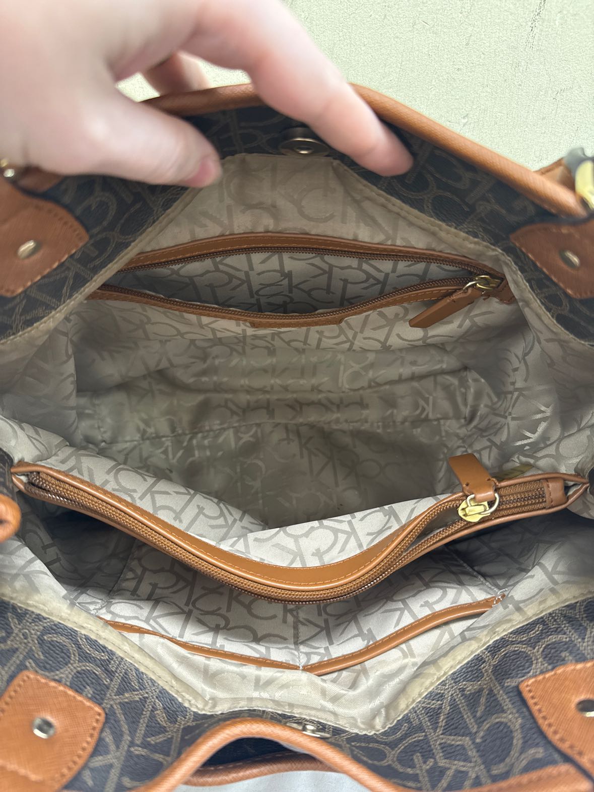 Calvin Klein Brown Purse Bag