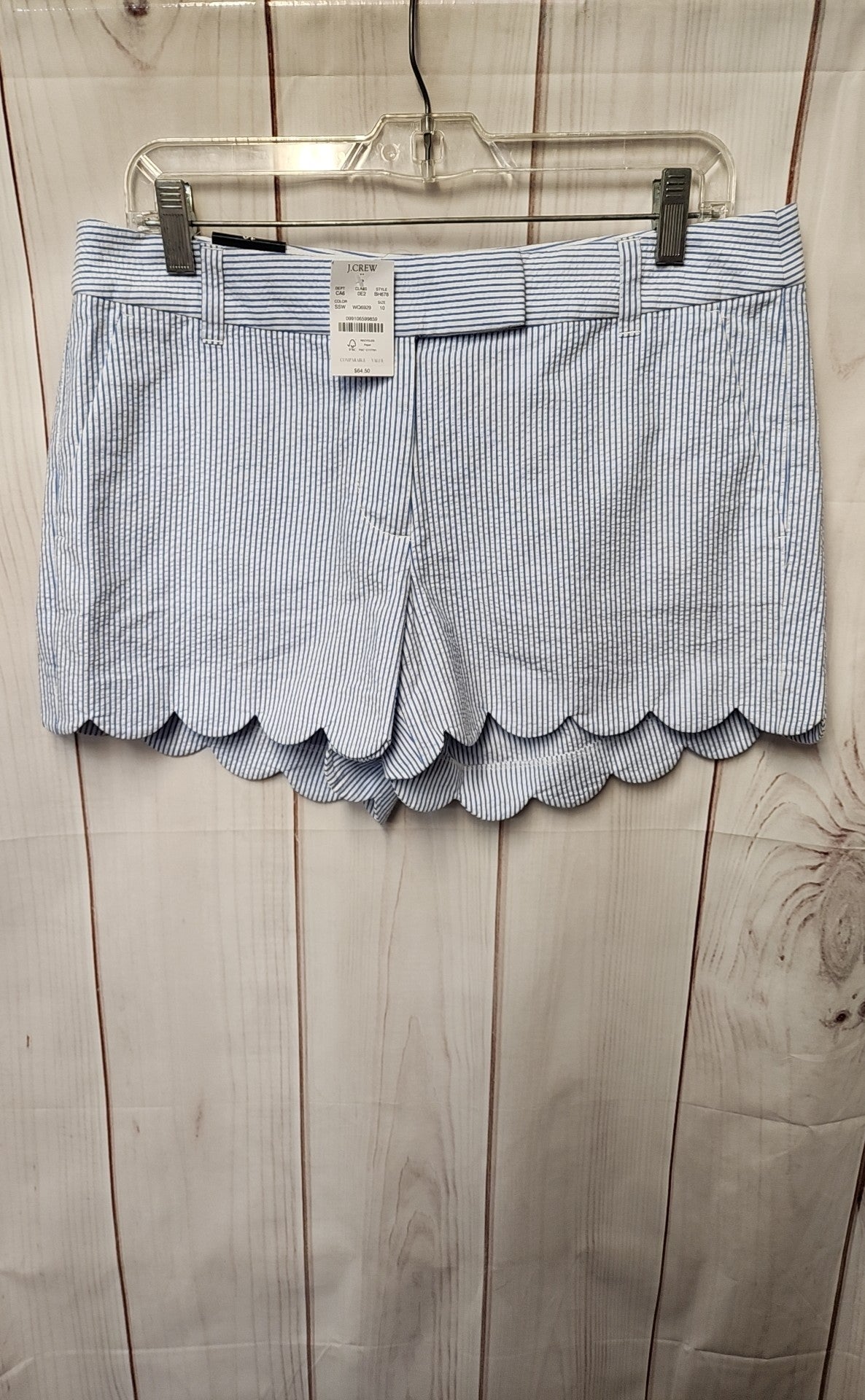 NWT J Crew Women's Size 10 Blue Shorts
