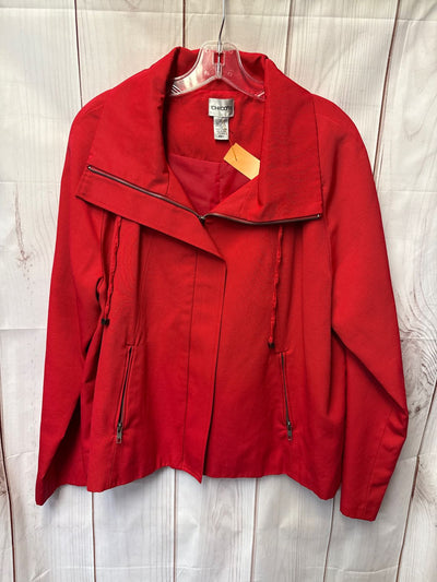 Chico's Women's Size 2 = US L Red Jacket