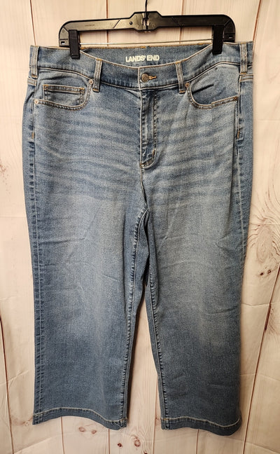 Lands End Women's Size 33 (15-16) Blue Jeans