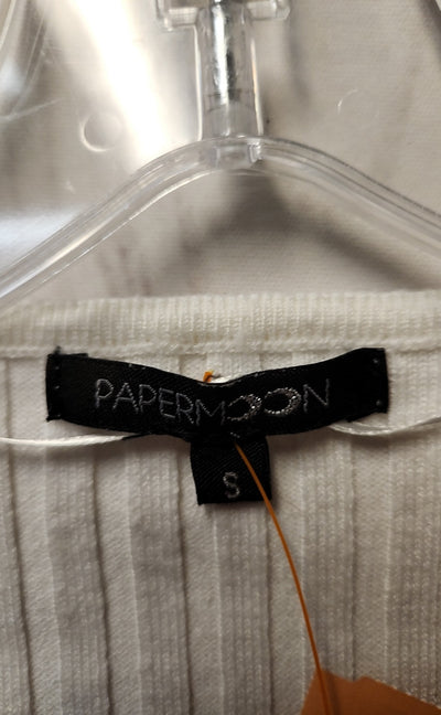 Papermoon Women's Size S White Sweater