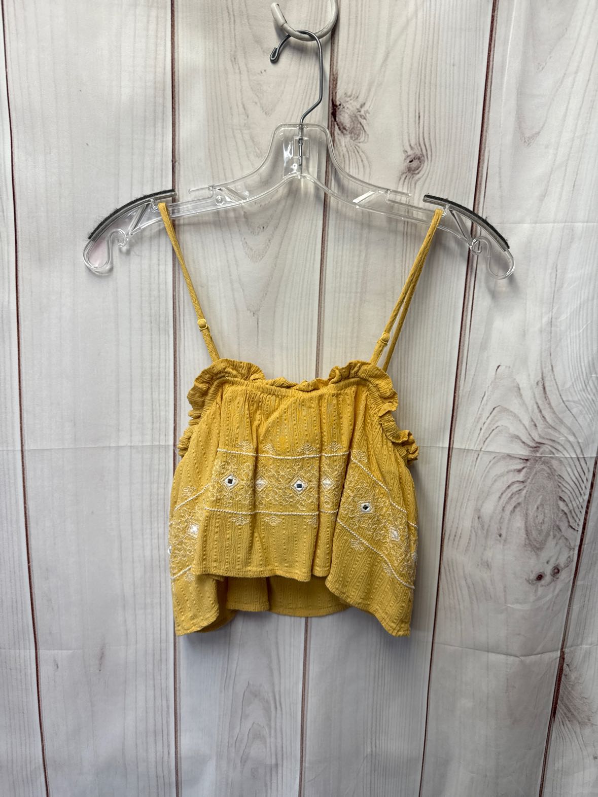 American Eagle Women's Size S Yellow Sleeveless Top